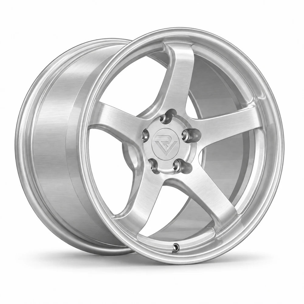Ryvik five-spoke wheel in Brushed Raw